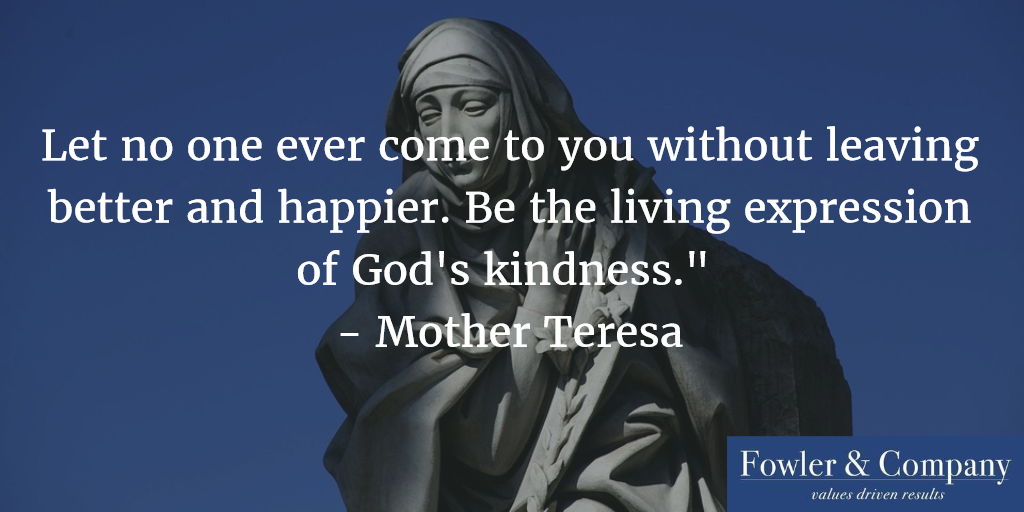 Mother Teresa Never Leave a Place